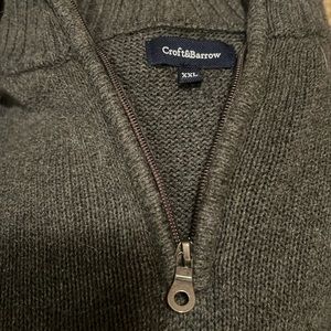 Long sleeve quarter zip men’s sweater